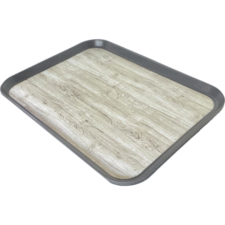 DXSMC1520NSW44 - Glasteel™ Woodgrain Non-Skid Tray 15" x 20" (12/cs) - Graphite