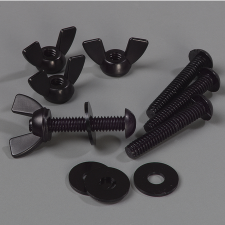 770200 - Hardware for Single-Sided Sneeze Guard - Black