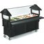 661103 - Six Star™ Portable Food Bar with Storage and Legs 6' x 2' x 4.2' - Black