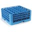 RW30-214 - OptiClean™ NeWave™ Glass Rack with 3 Integrated Extenders 30 Compartment - Carlisle Blue
