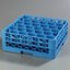 RW30-114 - OptiClean™ NeWave™ Glass Rack with 2 Integrated Extenders 30 Compartment - Carlisle Blue