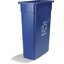 342023REC14 - TrimLine™ Rectangle RECYCLE Waste Container 23 Gallon - Blue