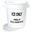 341010ICE02 - Bronco™ Round ICE ONLY Container 10 Gallon - Ice Only - White