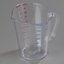 4314407 - Commercial  Measuring Cup 1/2 gal - Clear