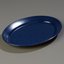 4356035 - Dallas Ware® Melamine Oval Platter Tray 12" x 8.5" - Café Blue