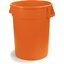 34104424 - Bronco™ Round Waste Bin Trash Container 44 Gallon - Orange