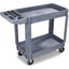 UC401823 - Bin Top 2 Shelf Utility Cart 40" x 17.25" - Gray