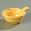 700622 - Handled Soup Bowl 8 oz, 4-5/8" - Honey Yellow