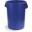 34105514 - Bronco™ Round Waste Bin Trash Container 55 Gallon - Blue