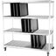 DXIDTDR3 - Dinex® Drying Rack for 14" x 18" and 15" x 20" Flat Trays (120 Capacity) 63.75" x 28" x 74.5" - Stainless Steel