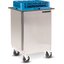 DXPIDRE2020 - DineXpress® Enclosed Mobile Rack Dispenser 25.69" x 23.75" x 36.13" - Stainless Steel