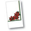 DXH5455DN01 - Poinsettia Blossom Design Napkin 15" x 17" (1000/cs) - White