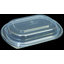 DXL4000PDCLR - Dome Lid for Microwaveable Small Entrée Platters (250/cs) - Clear