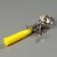 60300-20 - Stainless Steel Disher Scoop #20 Size 2 oz - Yellow