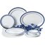 43005912 - Durus® Melamine Dinner Plate Narrow Rim 9" - London on White
