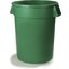 34105509 - Bronco™ Round Waste Bin Trash Container 55 Gallon - Green