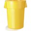 34105504 - Bronco™ Round Waste Bin Trash Container 55 Gallon - Yellow