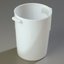080002 - Polyethylene Bain Marie Food Storage Container 8 qt - White