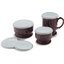 DX300061 - Turnbury® Insulated Pedestal Base Mug 8 oz (48/cs) - Cranberry