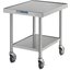 DXPICTABLEM - Mobile Table for Induction Charger 30" x 24" x 30.12" - Stainless Steel