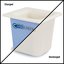 CM1104C1402 - Coldmaster® CoolCheck® Sixth-Size Food Pan 1.6 qt - White/Blue