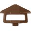 668401 - Six Star™ Sneeze Guard Post  - Brown