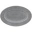 6402018 - Grove Melamine Oval Plate 12" x 8" - Smoke