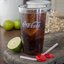 52163550E - Coca-Cola® Stackable™ SAN Plastic Tumbler 16 oz - Coke - Clear