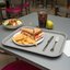CT141823 - Cafe® Fast Food Cafeteria Tray 14" x 18" - Gray