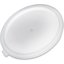 060302 - Polyethylene Bain Marie Food Storage Container Lid 6 - 8 qt - White