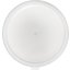 060302 - Polyethylene Bain Marie Food Storage Container Lid 6 - 8 qt - White