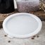 060302 - Polyethylene Bain Marie Food Storage Container Lid 6 - 8 qt - White