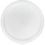 120202 - Polyethylene Bain Marie Food Storage Container Lid 12 - 22 qt - White
