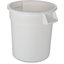 34101002 - Bronco™ Round Waste Bin Trash Container 10 Gallon - White