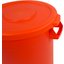 34101124 - Bronco™ Round Waste Bin Trash Container Lid 10 Gallon - Orange