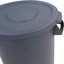 34101123 - Bronco™ Round Waste Bin Trash Container Lid 10 Gallon - Gray