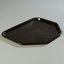 CT1713TR03 - Cafe® Trapezoid Fast Food Cafeteria Tray 18" x 14" - Black