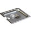 607160CS - DuraPan™ Stainless Steel Hotel Pan Slotted Handled Cover 1/6 Size