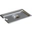 607140CS - DuraPan™ Stainless Steel Hotel Pan Slotted Handled Cover 1/4 Size