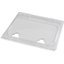 10240Z07 - StorPlus™ EZ Access Hinged Notched Universal Food Pan Lid 1/2 Size - Clear