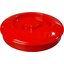 047005 - Tortilla Server w/Lid 7-1/4" / 1-15/16" - Red