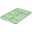 614R09 - Right-Hand 6-Compartment ABS Tray 10" x 14" - Green