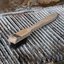 4557100 - Wood Handle Scraper w/Carbon Steel Bristles 20" - Tan
