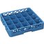 RC2014 - OptiClean™ 20-Compartment Divided Tilted Glass Rack 20 Compartment - Carlisle Blue