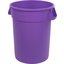 34103289 - Bronco™ Round Waste Bin Trash Container 32 Gallon - Purple
