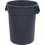 34103223 - Bronco™ Round Waste Bin Trash Container 32 Gallon - Gray