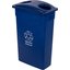 342023REC14 - TrimLine™ Rectangle RECYCLE Waste Container 23 Gallon - Blue