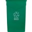 342023REC09 - TrimLine™ Rectangle RECYCLE Waste Container 23 Gallon - Green