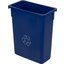 342015REC14 - TrimLine™ Rectangle RECYCLE Waste Container 15 Gallon - Blue