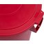 34103305 - Bronco™ Round Waste Bin Trash Container Lid 32 Gallon - Red